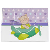 愛らしいパステルテディベア抱き枕 ラージペーパーバッグ (正面)