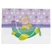 愛らしいパステルテディベア抱き枕 ラージペーパーバッグ (裏面)