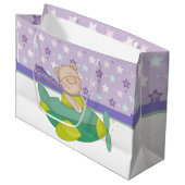 愛らしいパステルテディベア抱き枕 ラージペーパーバッグ (正面アングル)