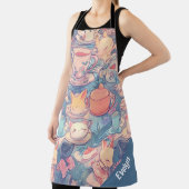 愛らしいパステルドードルアート エプロン (インサイチュ)