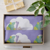 愛らしいパステルラベルテディベア 薄葉紙 (ギフト)