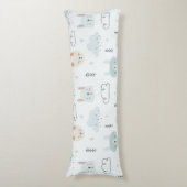 愛らしいパステル人形のパターンキッズ ボディピロー (正面縦)