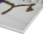 愛らしいパフィーの雪だるま カッティングボード (角)