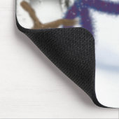 愛らしいパフィーの雪だるま マウスパッド (コーナー)