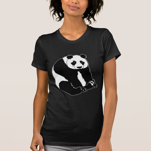 愛らしいパンダくま Tシャツ (正面)