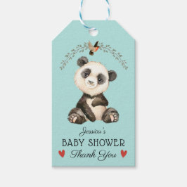 愛らしいパンダのクマありがとう ギフトタグ