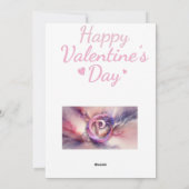 愛らしいパンダのクマとバレンタインデーのカード シーズンカード (裏面)