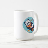 愛らしいパンダのモーニングコール コーヒーマグカップ (正面右)