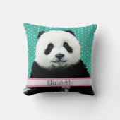 愛らしいパンダクマ名キッズルーム動物 クッション (正面)