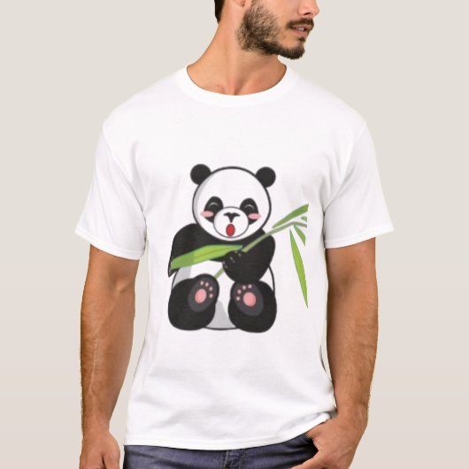 愛らしいパンダティー Tシャツ (正面)