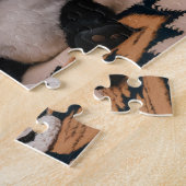 愛らしいパンダプルシエ妊娠発表 ジグソーパズル (側面)