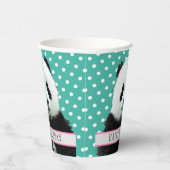 愛らしいパンダベアーキッドのハッピーバースデー動物 紙コップ (右)