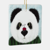 愛らしいパンダ絵画ベア セラミックオーナメント (右)
