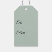 愛らしいパンダ食べベアの竹 ギフトタグ (裏面)