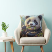 愛らしいパンダ食べベアの竹 クッション (椅子)