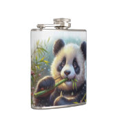 愛らしいパンダ食べベアの竹 フラスク (右)