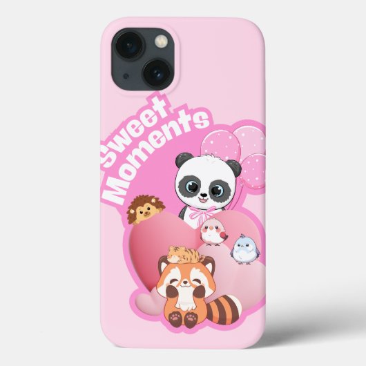 愛らしいパンダ&フレンズデザイン Case-Mate iPhoneケース (裏面)