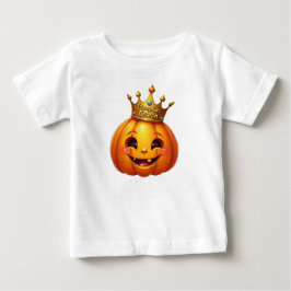 愛らしいパンプキンクイーンベイビー 秋 ベビーTシャツ