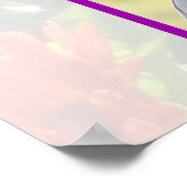 愛らしいパーソナライズされたクリスチャン90番目の誕生日写真 ポスター (角)