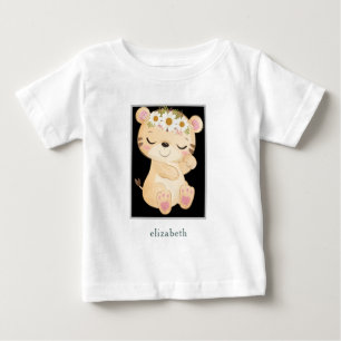 愛らしいパーソナライズされたベビールーン ベビーTシャツ