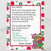 愛らしいパーソナライズされた小妖精や小人レター (正面)