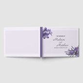 愛らしいパープルカンパヌラ ゲストブック (全面)