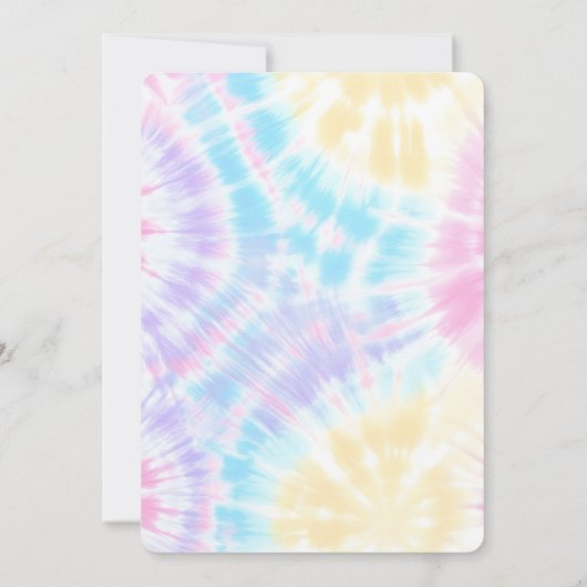 愛らしいヒッパイバースデーパーティー踊りボホ 招待状 (裏面)