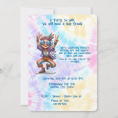 愛らしいヒッパイバースデーパーティー踊りボホ 招待状 (正面)