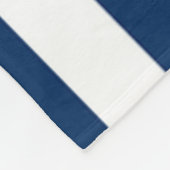 愛らしいヒトデ,ネイビーストライプブルーパーソナライズされたズ フリースブランケット (角)