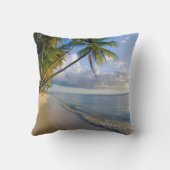 愛らしいヒトデ,ビーチ,砂,パームパーソナライズされた- クッション (裏面)