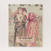 愛らしいビクトリアン友だちパーソナライズされたのベッティ ジグソーパズル (縦)