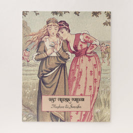 愛らしいビクトリアン友だちパーソナライズされたのベッティ ジグソーパズル