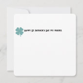 愛らしいビコンフレンズと引用文 ノートカード (裏面)