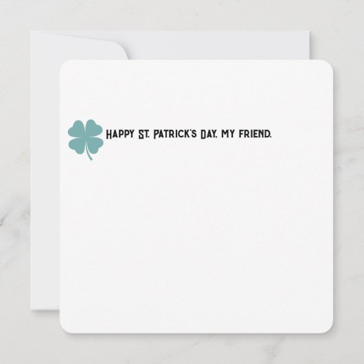 愛らしいビコンフレンズと引用文 ノートカード (裏面)