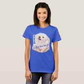 愛らしいビションフリーゼ Tシャツ (正面フル)