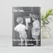 愛らしいビンテおもしろいージクリスマスの挨拶 シーズンカード (スタンド正面)