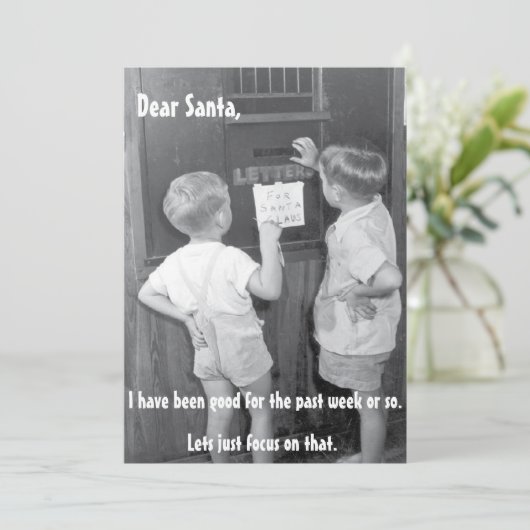 愛らしいビンテおもしろいージクリスマスの挨拶 シーズンカード (スタンド正面)