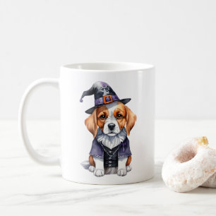 愛らしいビーグルパピーハロウィンシーズン不気味 コーヒーマグカップ