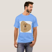 愛らしいビーグル犬好きTシャツ Tシャツ (正面フル)