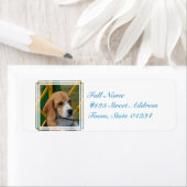 愛らしいビーグル ラベル (インサイチュ)