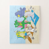 愛らしいビーチ動物パズル ジグソーパズル (縦)