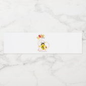 愛らしいビー峰バレンタインデーのビーアニメ ペットボトルラベル (シングルラベル)