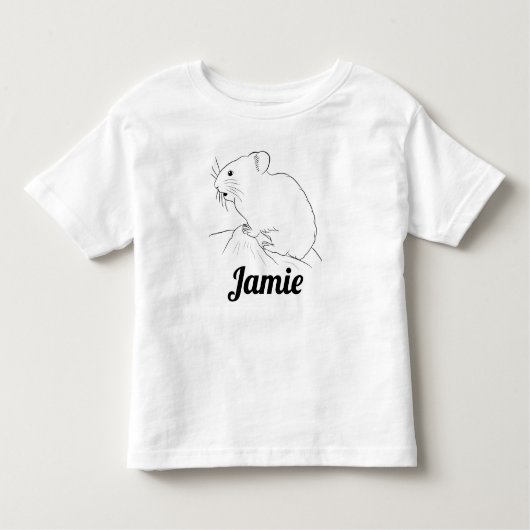 愛らしいピカスケッチ、子供の名前 トドラーTシャツ (正面)