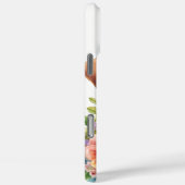 愛らしいピットブルの子犬と花 Case-Mate iPhoneケース (裏面 / 右)