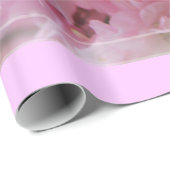 愛らしいピンクのさくらんぼ花ハッピーバレンタインデー ラッピングペーパー (ロールコーナー)