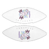 愛らしいピンクのアクソロトル漫画 アメリカンフットボール (パネル)