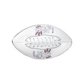 愛らしいピンクのアクソロトル漫画 アメリカンフットボール (正面)