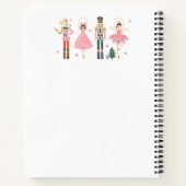 愛らしいピンクのナツクラッカークリスマスホリデー ノートブック (裏面)