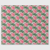 愛らしいピンクのヴィンテージバラの切り離しまたはギフト ラッピングペーパー (フラット)