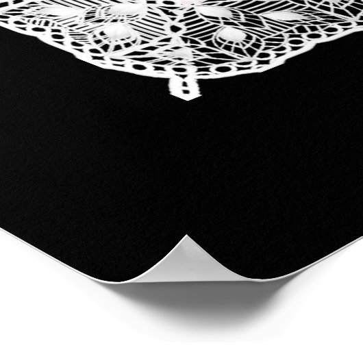 愛らしいピンクの双子の赤ちゃん女の子ベビーシャワー ポスター (角)